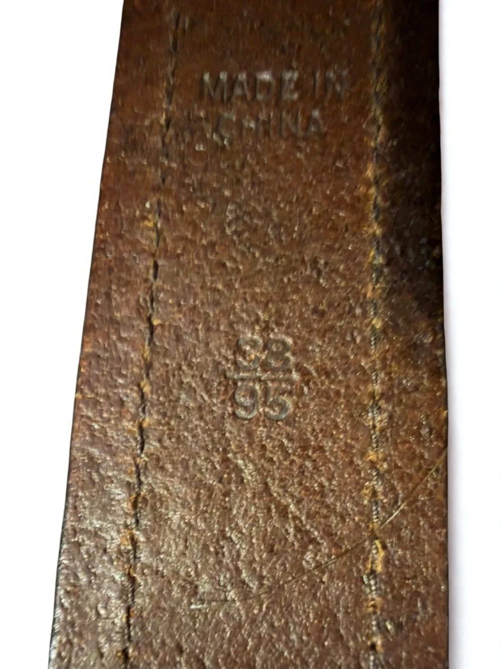 Polo by Ralph Lauren Brown Leather Belt with Brass Buckle